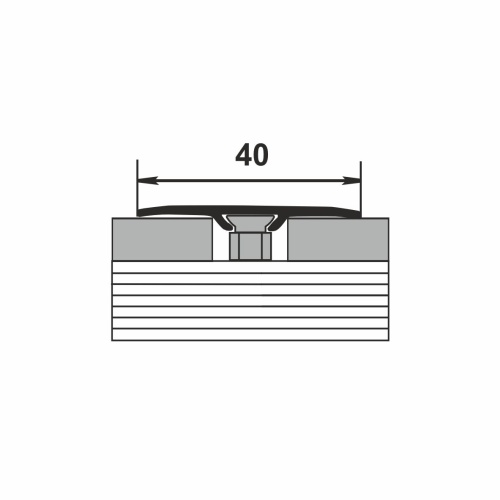 Порог Т-образный алюминий Т 40