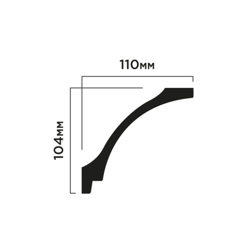 Карниз ПОЛИСТИРОЛ HI WOOD 110мм х 104мм