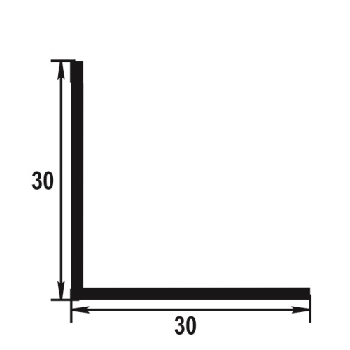 Угол отделочный ПВХ Cezar 30х30