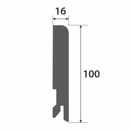 Плинтус МДФ Point&Line  Пл 100-1